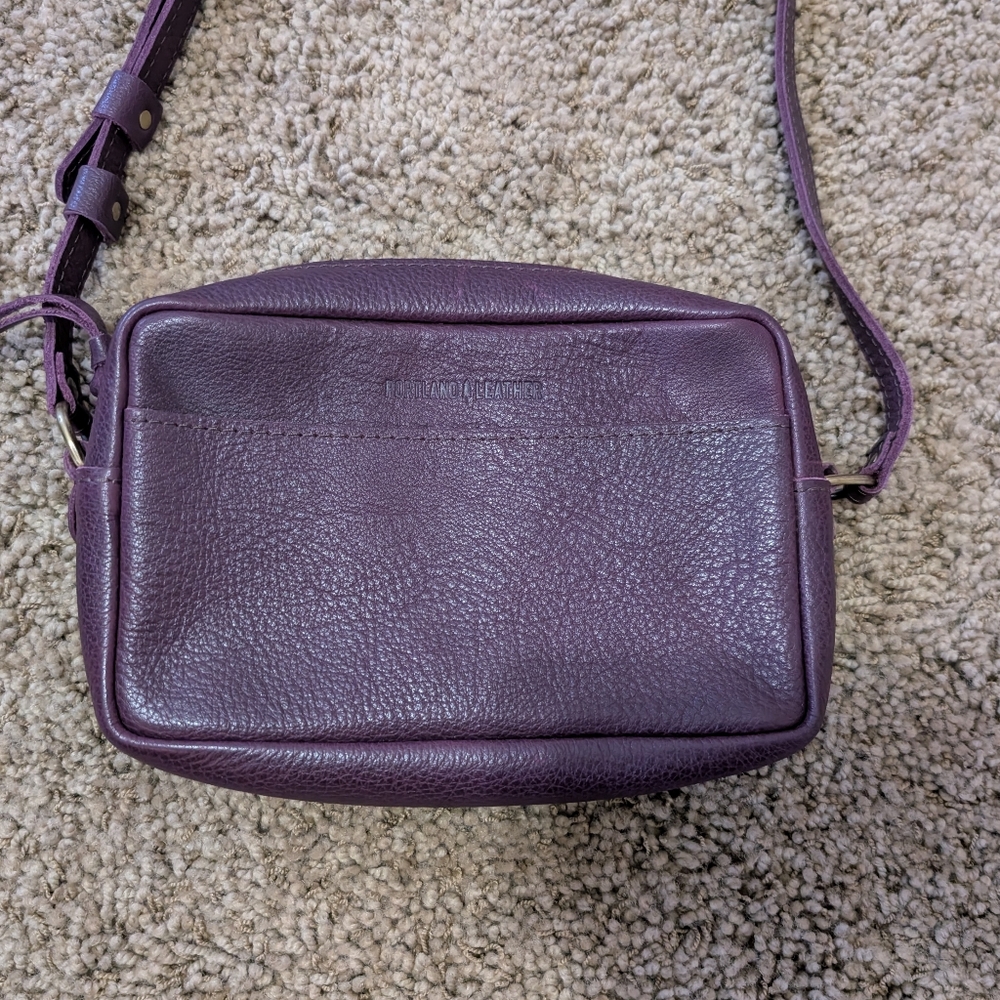 Portland Leather Goods Camera Bag, Plum